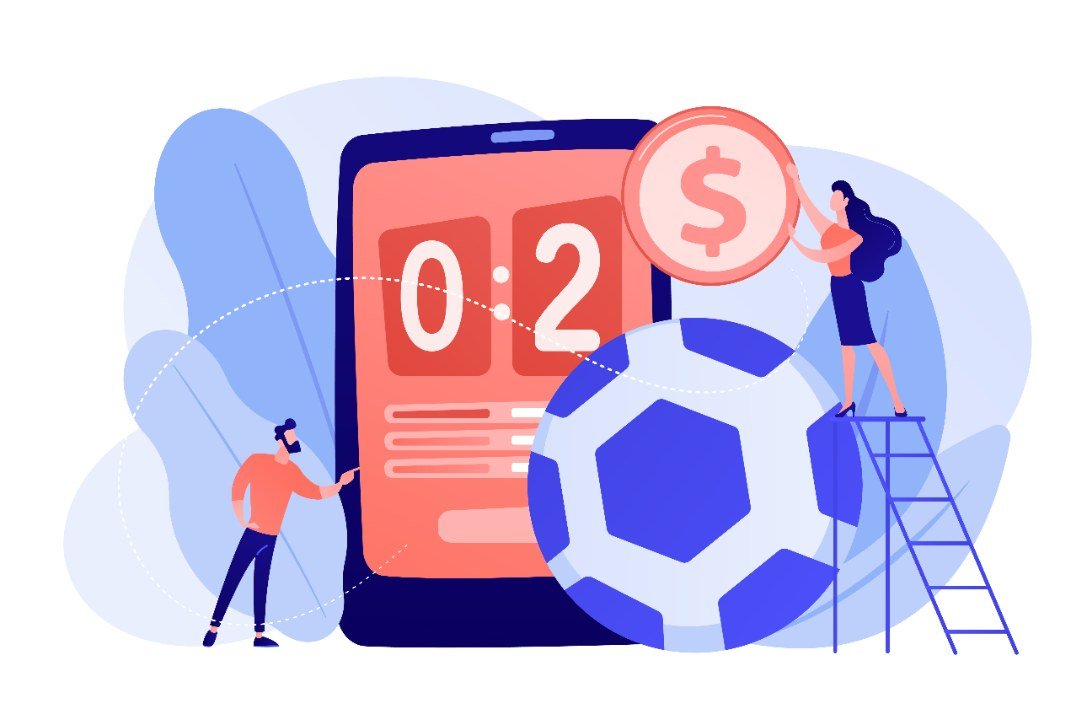 A boy and A girl are playing sports betting